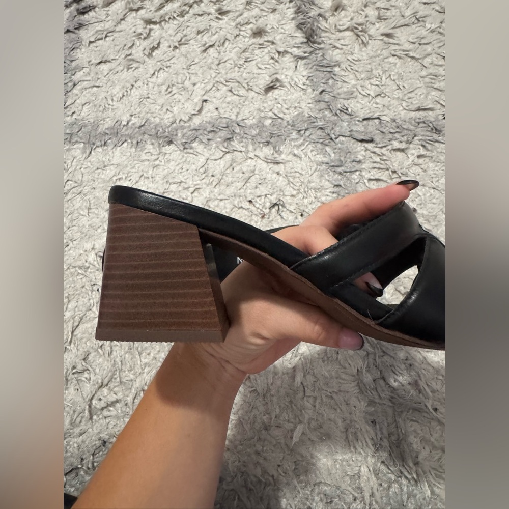 Thompson Black Block Heel Sandals - Picture 6 of 8